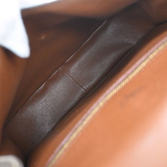 LOUIS VUITTON Saint Cloud GM Shoulder Bag Monogram Leather Brown - Picture 9 of 16